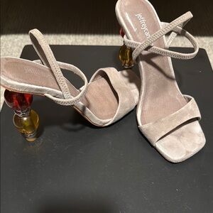 Jeffrey Campbell Beige Heeled Sandals